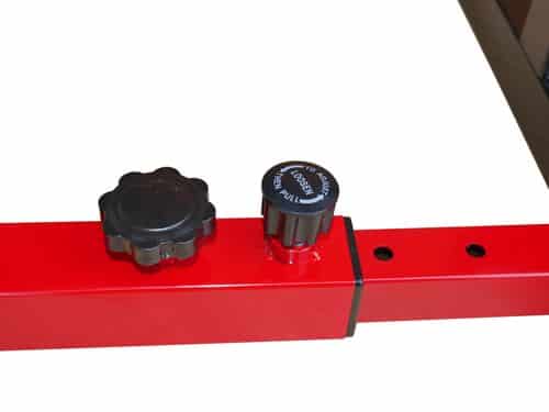 adjustable knob barbell stand