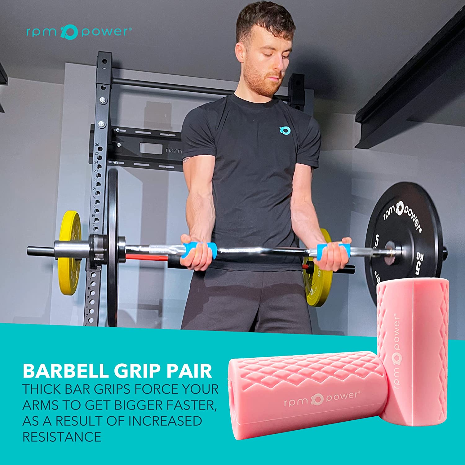 Thick discount grip barbell