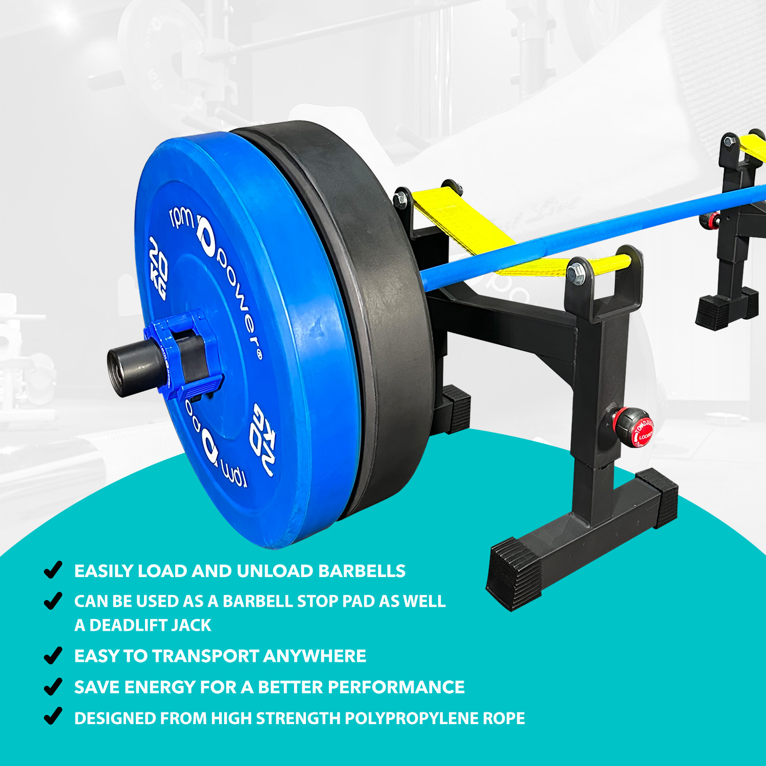 Barbell Deadlift Adjustable Support Stands RPM Power EU